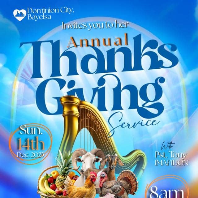 Dominion City Bayelsa Holds Statewide Thanksgiving Service