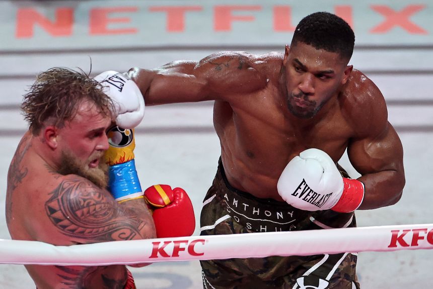 Anthony Joshua Floors Jake Paul with Sixth-Round Knockout in Miami