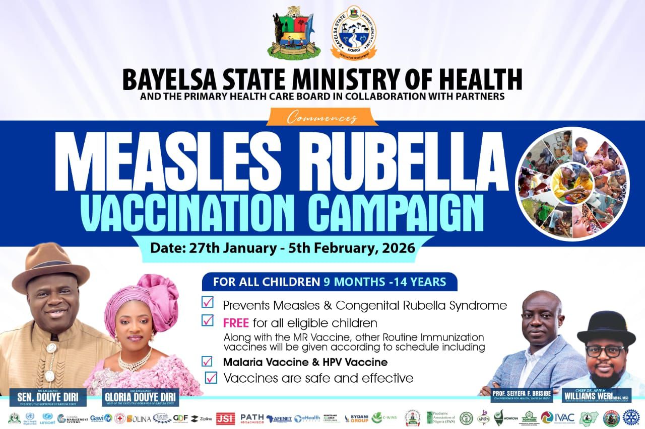 Bayelsa First Lady Flags Off Measles/Rubella Vaccination Campaign